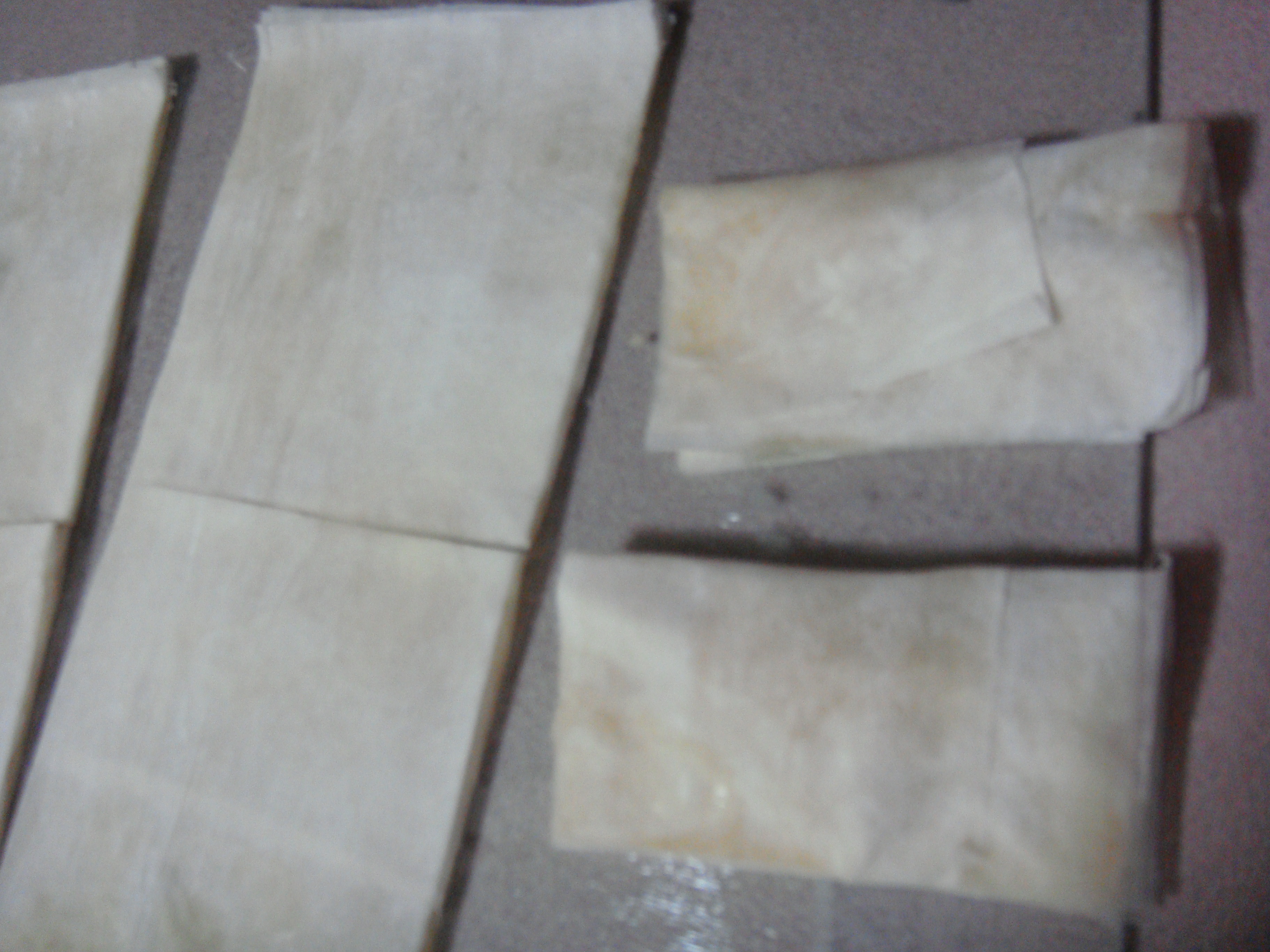 Baklavas filled with coconut jaggery filling.