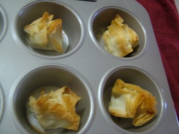 Baklava baked golden...