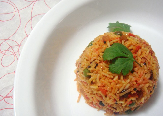 Colourful Vegetable Rice.