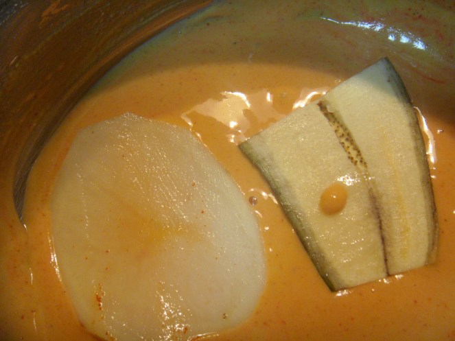 Sliced Vegetables  in Besan Batter.