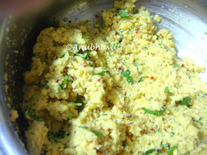 paruppu-vadai-batter Paruppu Vadai Batter.