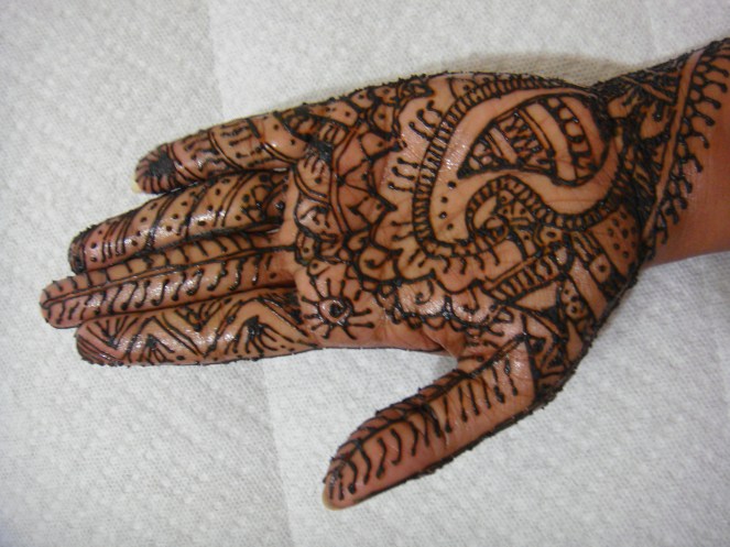 My first Mehndi Application.