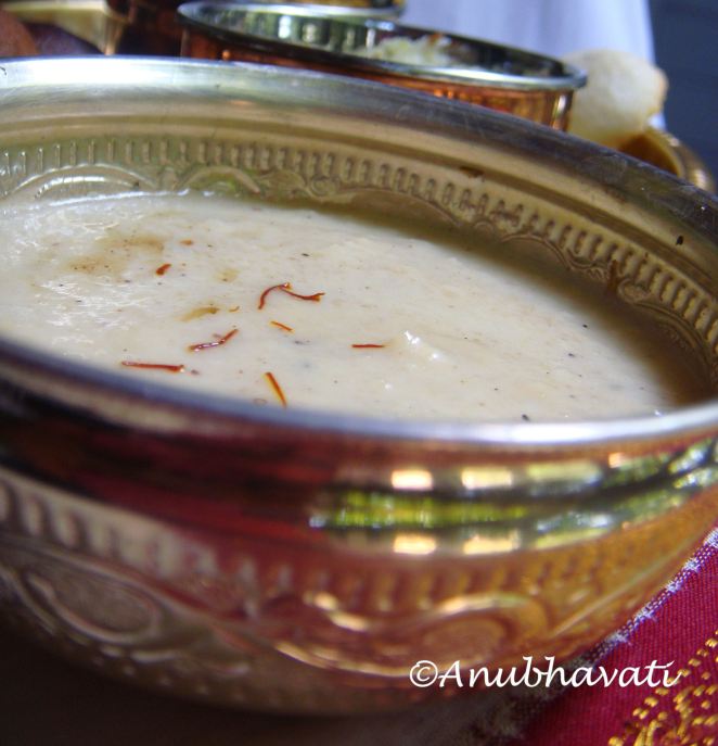 Coconut & Milk Rice Payasam.