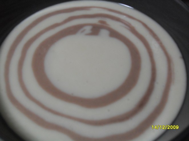 Cake batter - Vanilla & Choclate Rings.